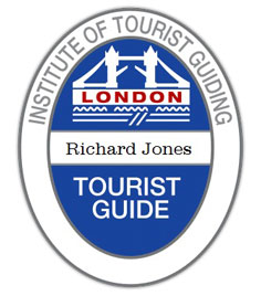 Richard Jones is a qualified London Tour Guide and this is his Blue Badge.