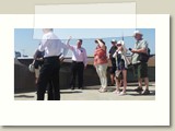 Richard Jones guiding on the roof top terrace at One New Change.