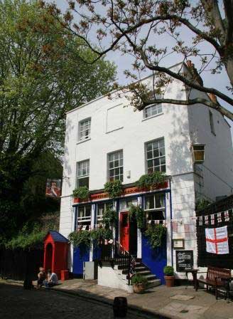 The Grenadier Pub where we end the tour of haunted London.