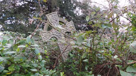 The church yard of St John at Hampstead, the village's parish church.