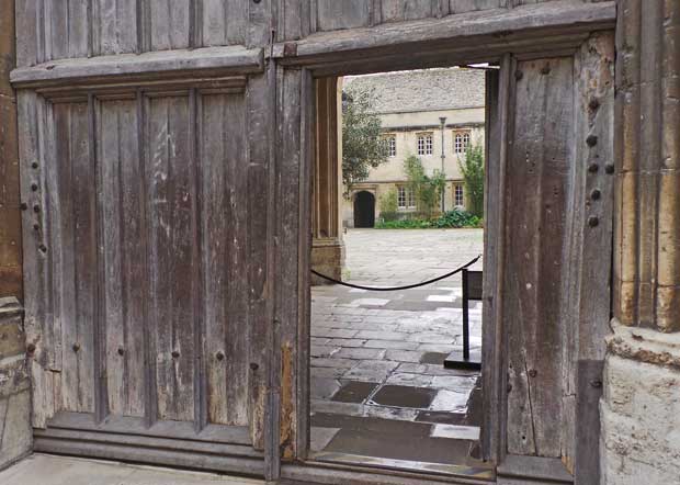 An Oxford College gate.