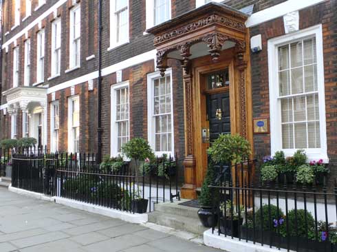 One of the houses we pass as we make our way along Queen Anne's Gate.