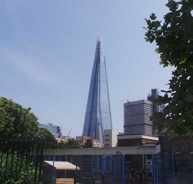 The Shard in London.